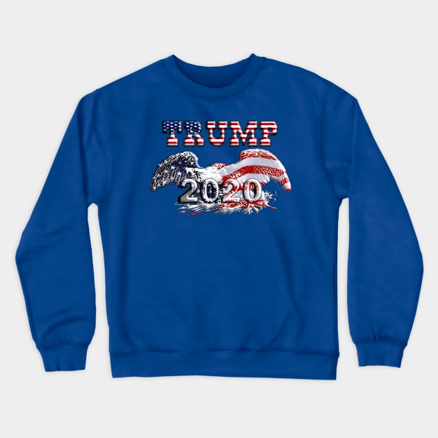 Trump 2020 Crewneck Sweatshirt by Politics and Puppies